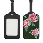 Japanese Peony Print Luggage Tag