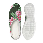 Japanese Peony Print Mesh Casual Shoes