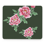 Japanese Peony Print Mouse Pad