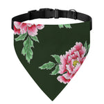 Japanese Peony Print Over The Collar Dog Bandana