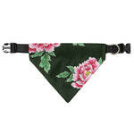Japanese Peony Print Over The Collar Dog Bandana