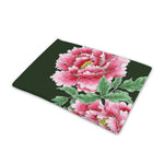 Japanese Peony Print Pet Cooling Mat Cover