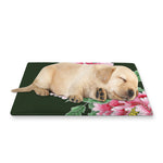 Japanese Peony Print Pet Cooling Mat Cover