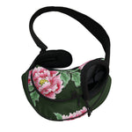 Japanese Peony Print Pet Sling Carrier
