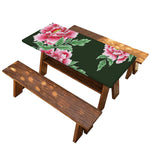 Japanese Peony Print Picnic Table Cover