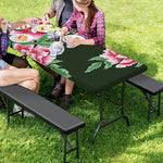 Japanese Peony Print Picnic Table Cover