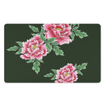 Japanese Peony Print Polyester Doormat