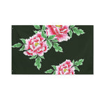 Japanese Peony Print Polyester Flag