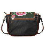Japanese Peony Print Saddle Bag