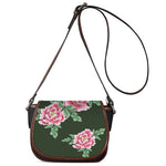 Japanese Peony Print Saddle Bag