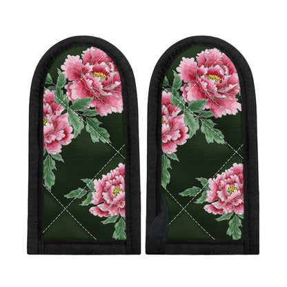 Japanese Peony Print Skillet Handle Cover