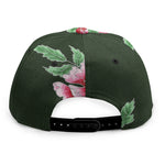 Japanese Peony Print Snapback Cap