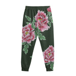 Japanese Peony Print Sweatpants