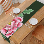 Japanese Peony Print Table Runner