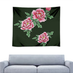 Japanese Peony Print Tapestry
