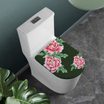 Japanese Peony Print Toilet Lid Cover