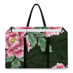 Japanese Peony Print Utility Tote Bag