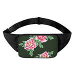 Japanese Peony Print Waist Bag