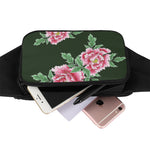 Japanese Peony Print Waist Bag