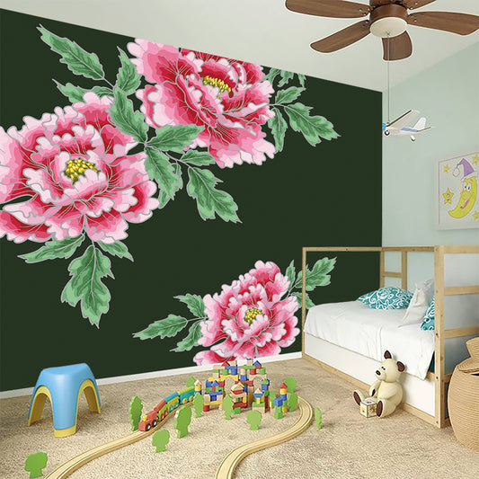 Japanese Peony Print Wall Sticker