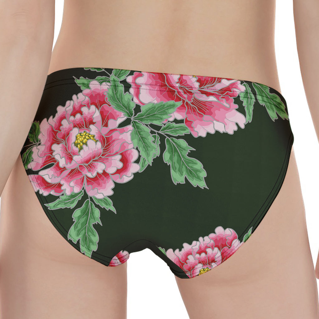 Japanese Peony Print Women's Panties