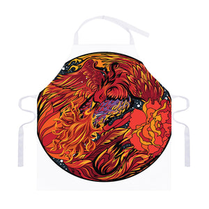 Japanese Phoenix Print Adjustable Apron