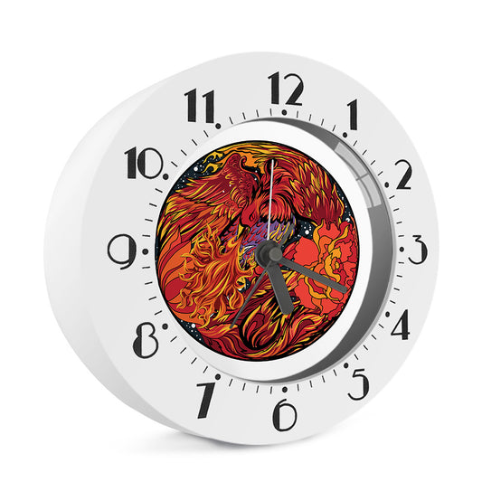 Japanese Phoenix Print Alarm Clock