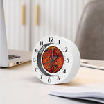 Japanese Phoenix Print Alarm Clock