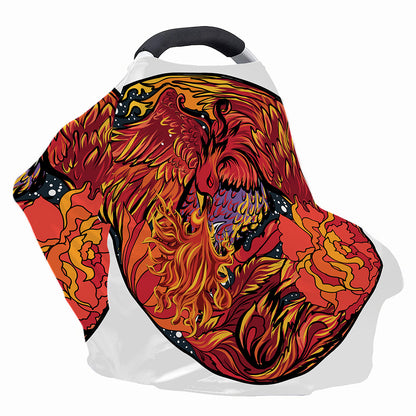 Japanese Phoenix Print Baby Seat Cover