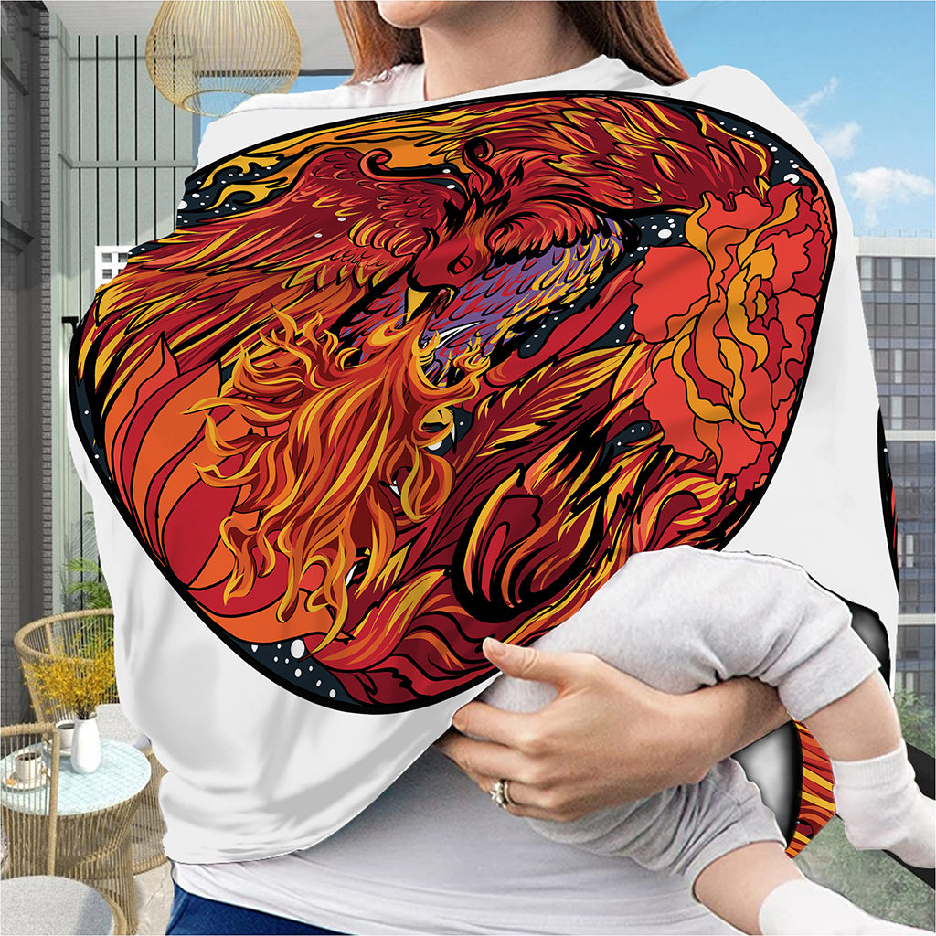 Japanese Phoenix Print Baby Seat Cover