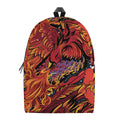 Japanese Phoenix Print School Backpack