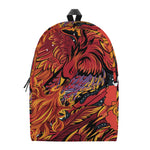 Japanese Phoenix Print Backpack