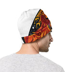 Japanese Phoenix Print Beanie