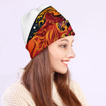 Japanese Phoenix Print Beanie