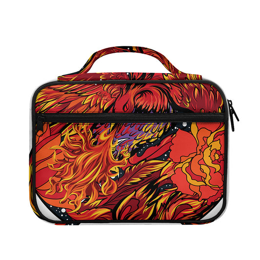 Japanese Phoenix Print Briefcase Bible Bag