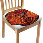 Japanese Phoenix Print Chair Cushion Cover