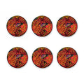 Japanese Phoenix Print Coaster Set