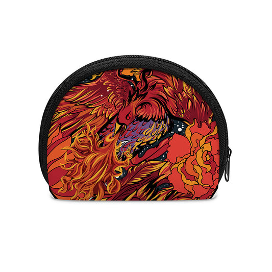 Japanese Phoenix Print Coin Purse