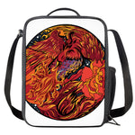 Japanese Phoenix Print Crossbody Lunch Bag