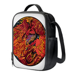Japanese Phoenix Print Crossbody Lunch Bag