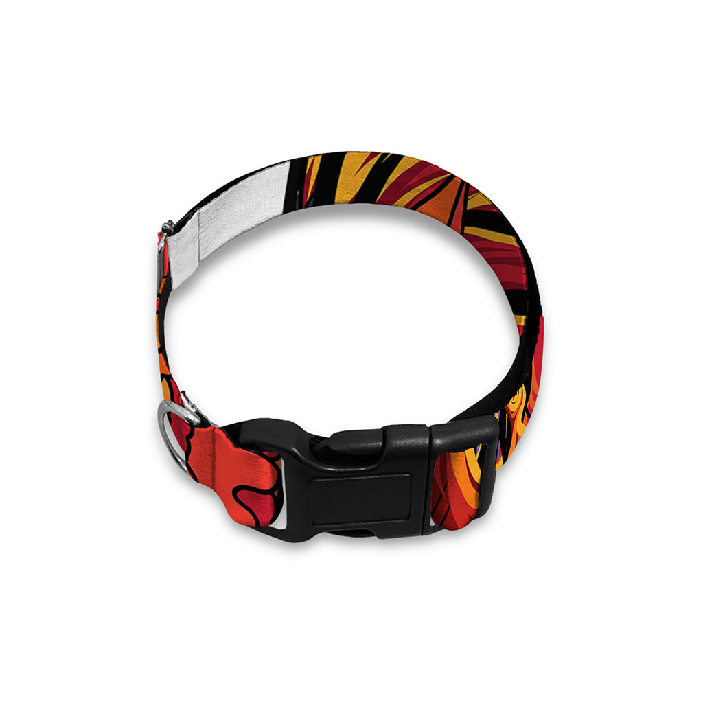 Japanese Phoenix Print Dog Collar