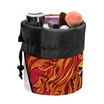 Japanese Phoenix Print Drawstring Makeup Bag