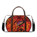 Japanese Phoenix Print Duffle Bag