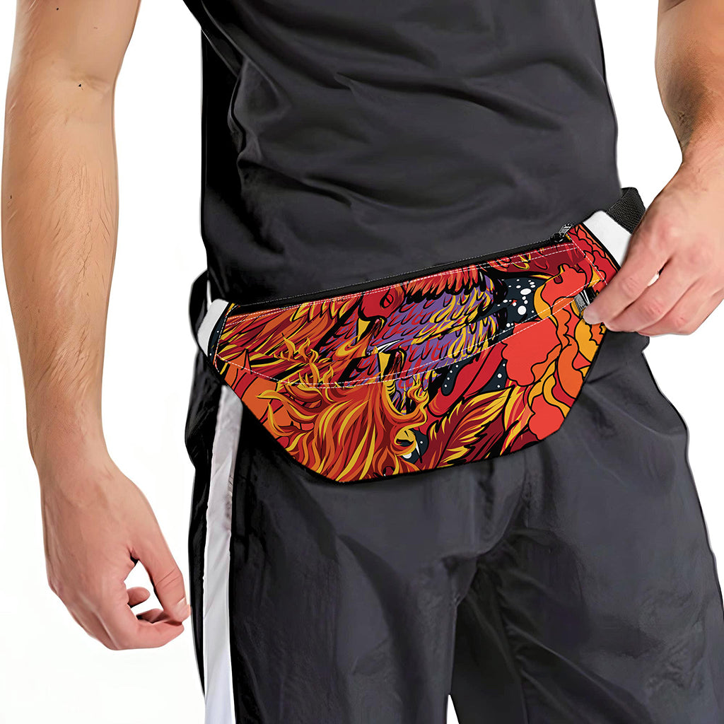 Japanese Phoenix Print Fanny Pack