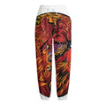 Japanese Phoenix Print Fleece Lined Knit Pants