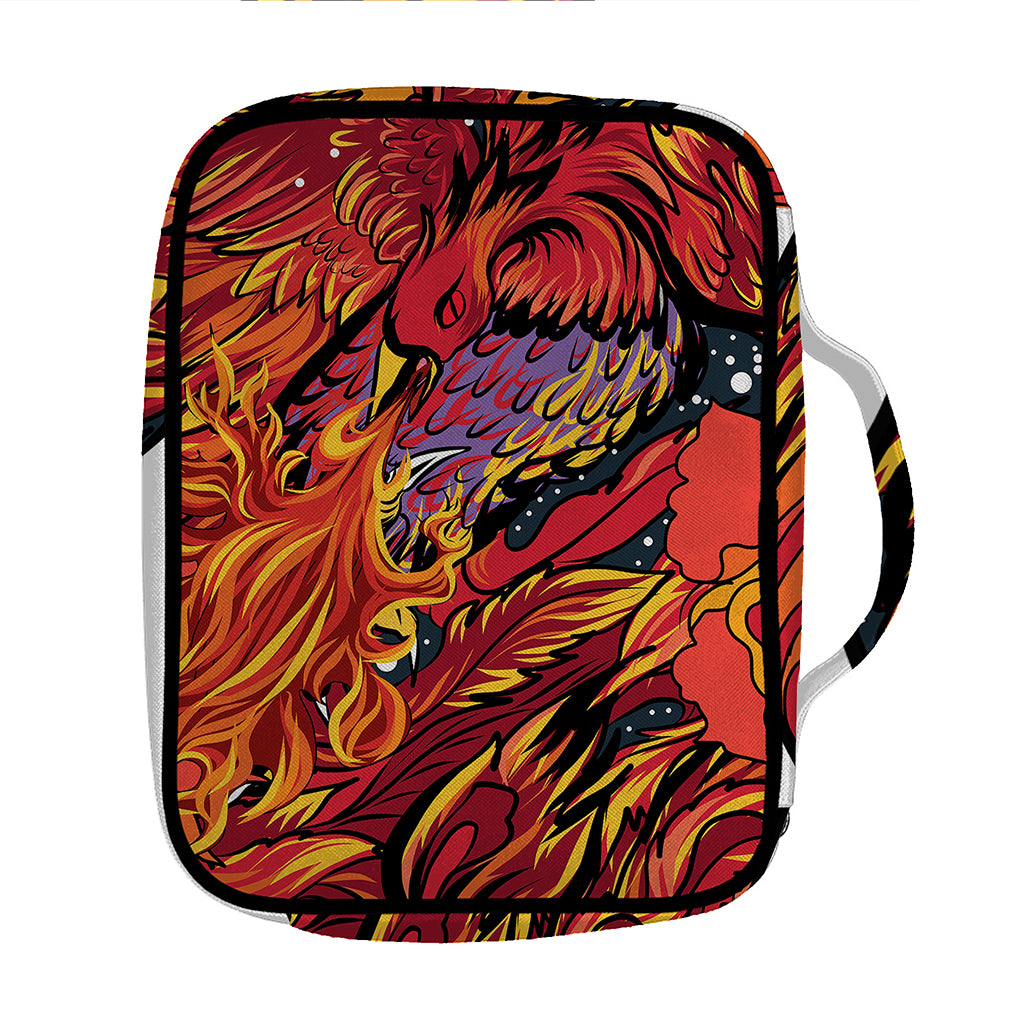 Japanese Phoenix Print Front Pocket Bible Bag