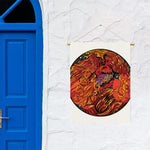 Japanese Phoenix Print Garden Flag