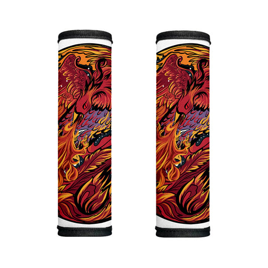 Japanese Phoenix Print Handle Covers