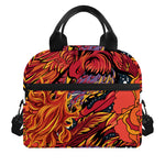 Japanese Phoenix Print Insulated Lunch Bag