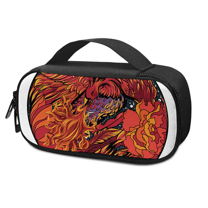 Japanese Phoenix Print Insulin Cooler Travel Case